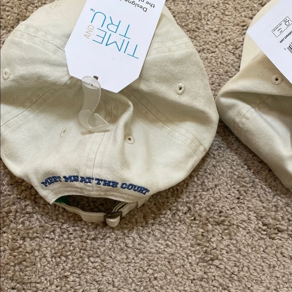 Time and Tru White and Blue Pickleball Party Hats